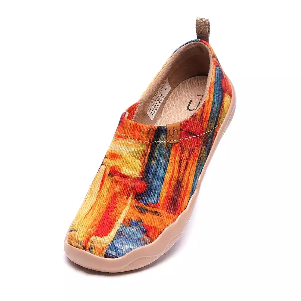 -Color Zone- Art Canvas Loafers for Women