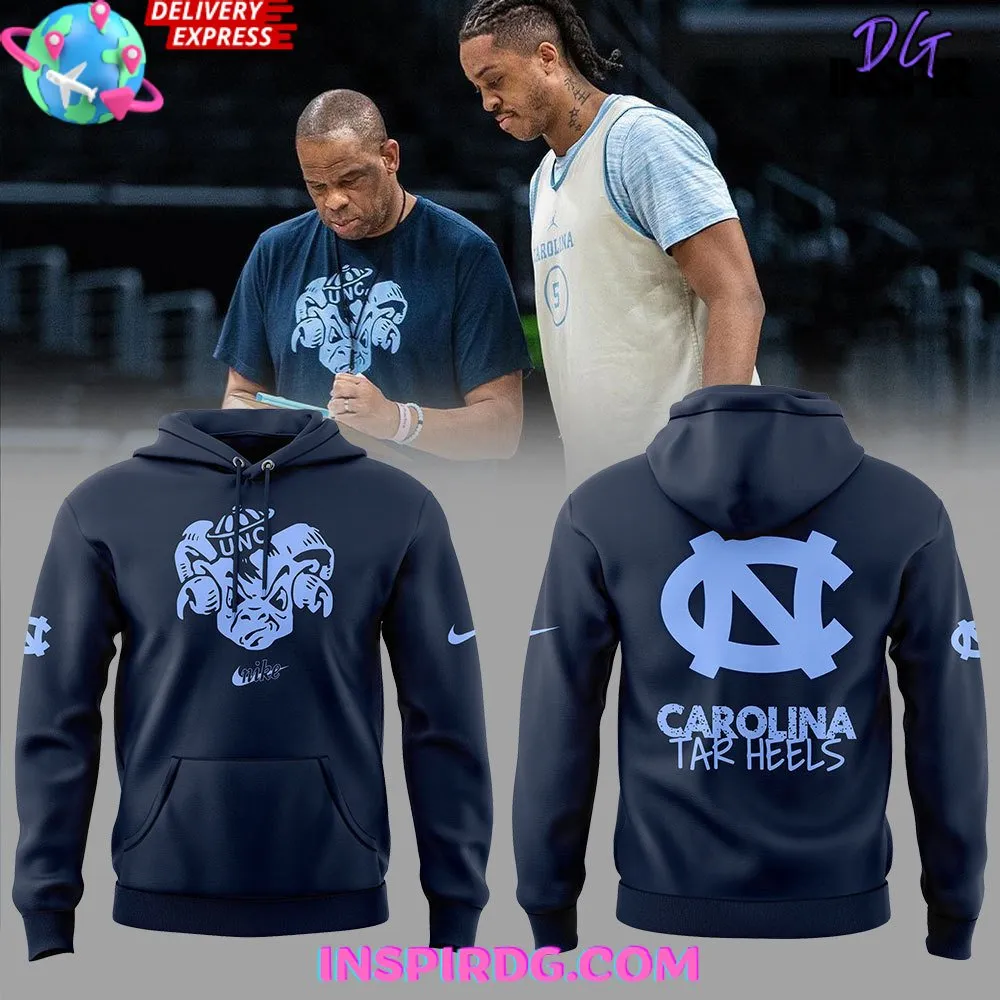 -North Carolina Tar Heels Old School 2024 Nike Navy Hoodie