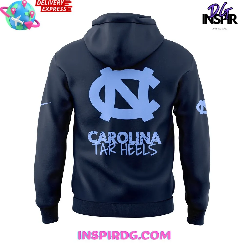 -North Carolina Tar Heels Old School 2024 Nike Navy Hoodie