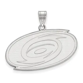 10k White Gold NHL Carolina Hurricanes Large Pendant