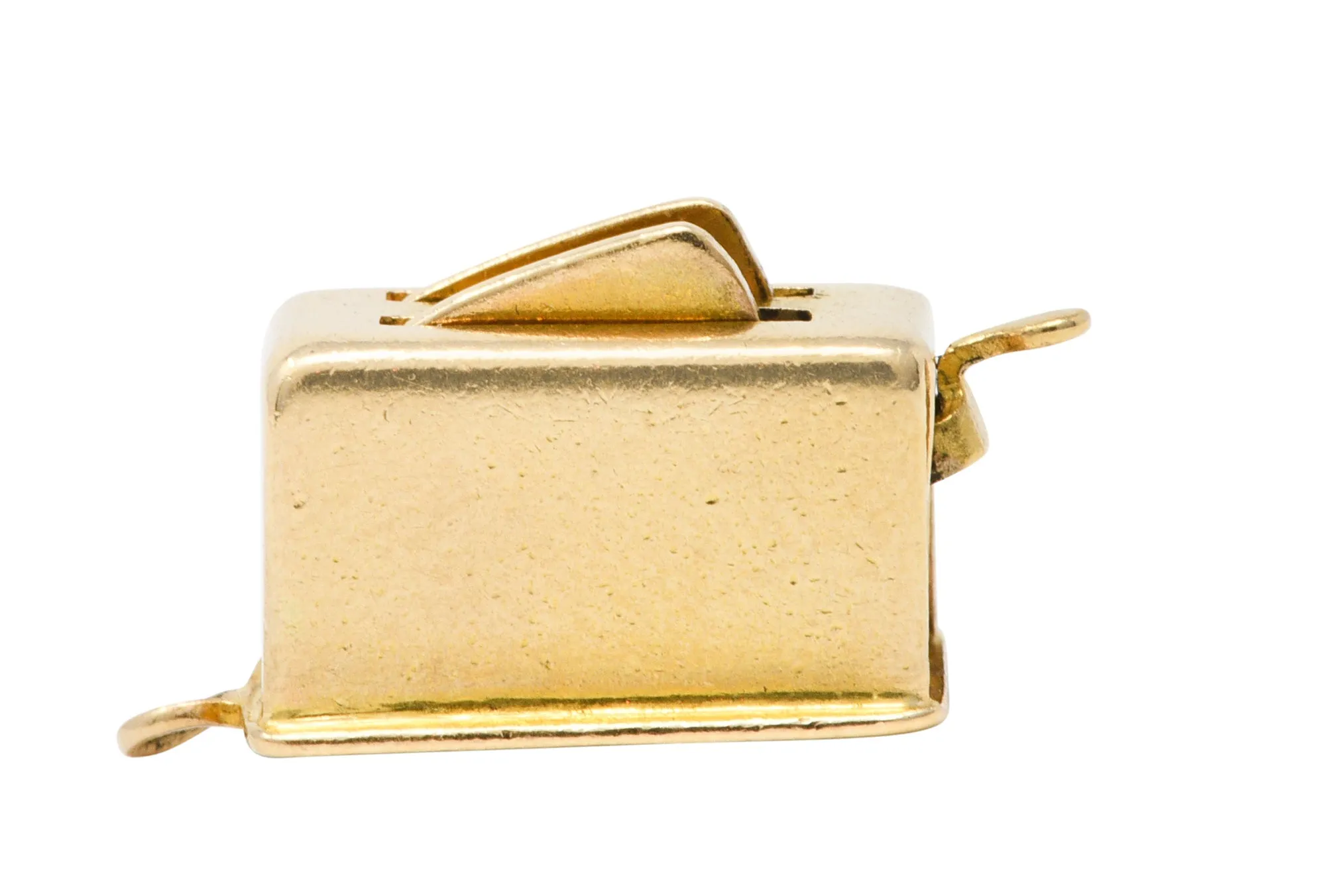 1940's Retro 14 Karat Gold Toaster Articulated Charm