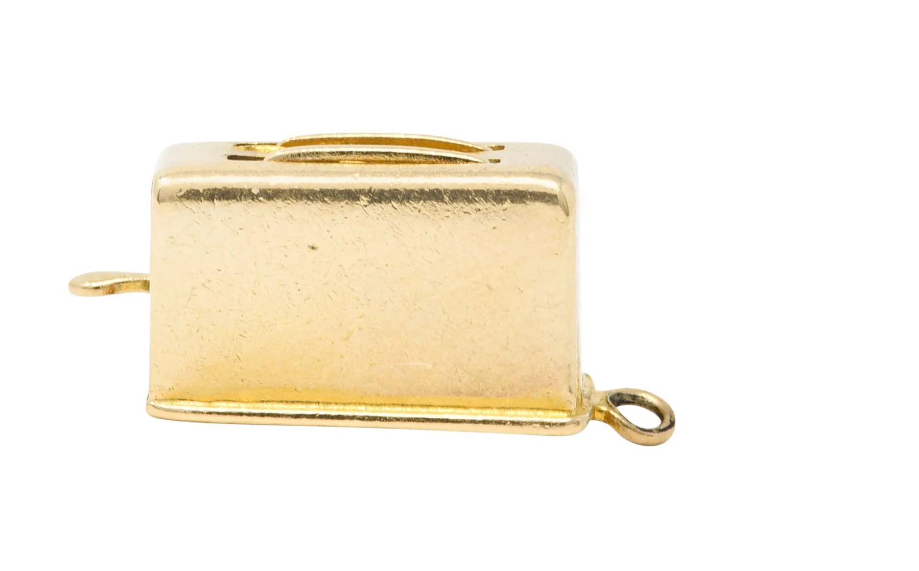 1940's Retro 14 Karat Gold Toaster Articulated Charm