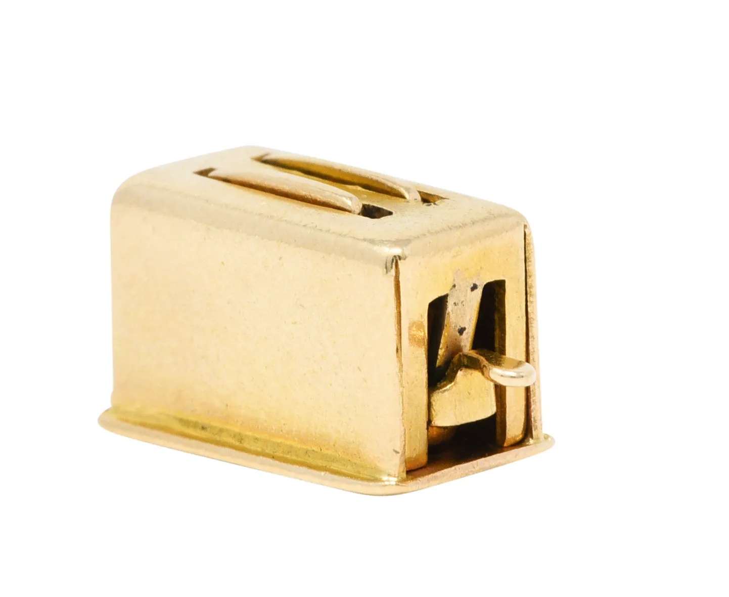 1940's Retro 14 Karat Gold Toaster Articulated Charm