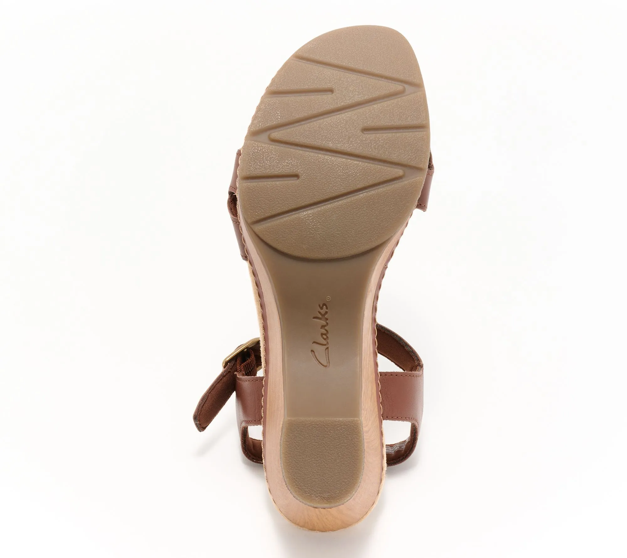 "As Is" Clarks Collection Leather Heeled Sandals Seannah Way