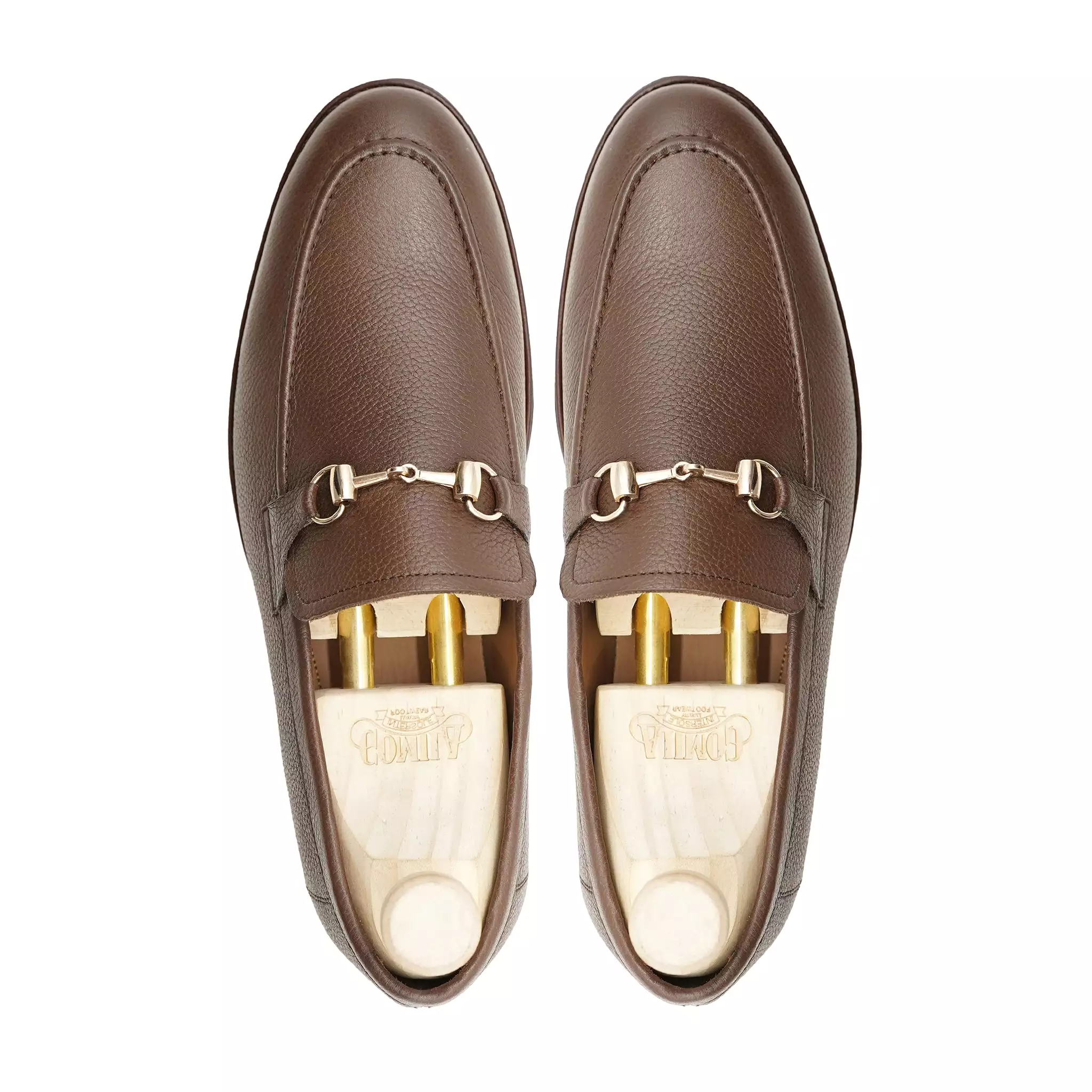 ABADA - BROWN PEBBLE GRAIN LOAFER