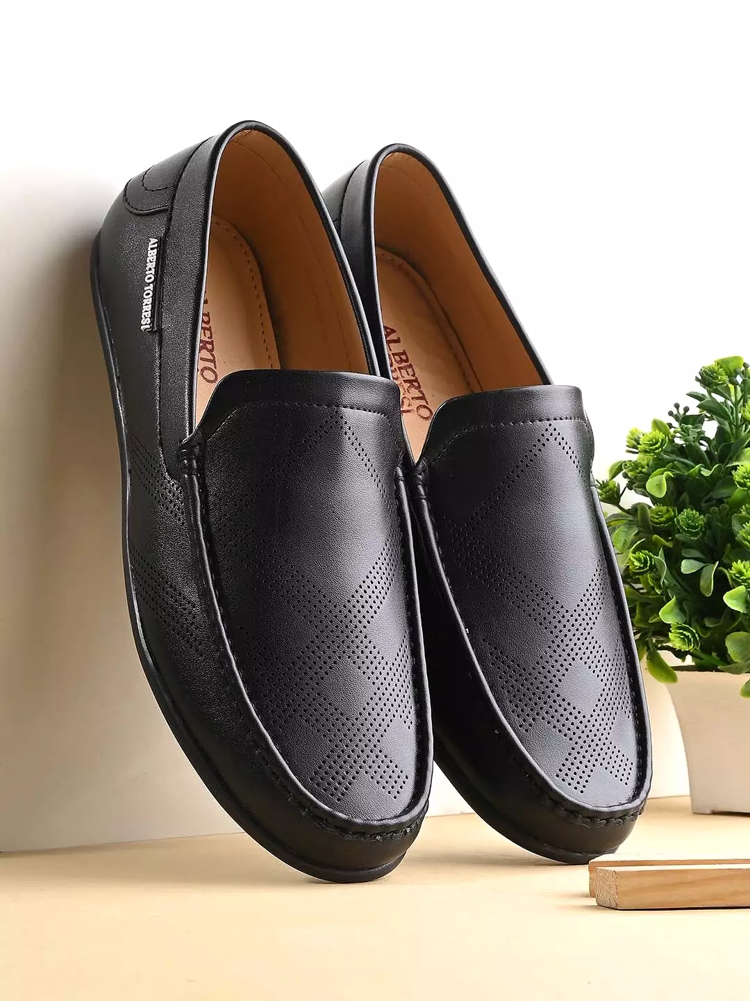 Alberto Torresi Neuss Black Men's Loafers