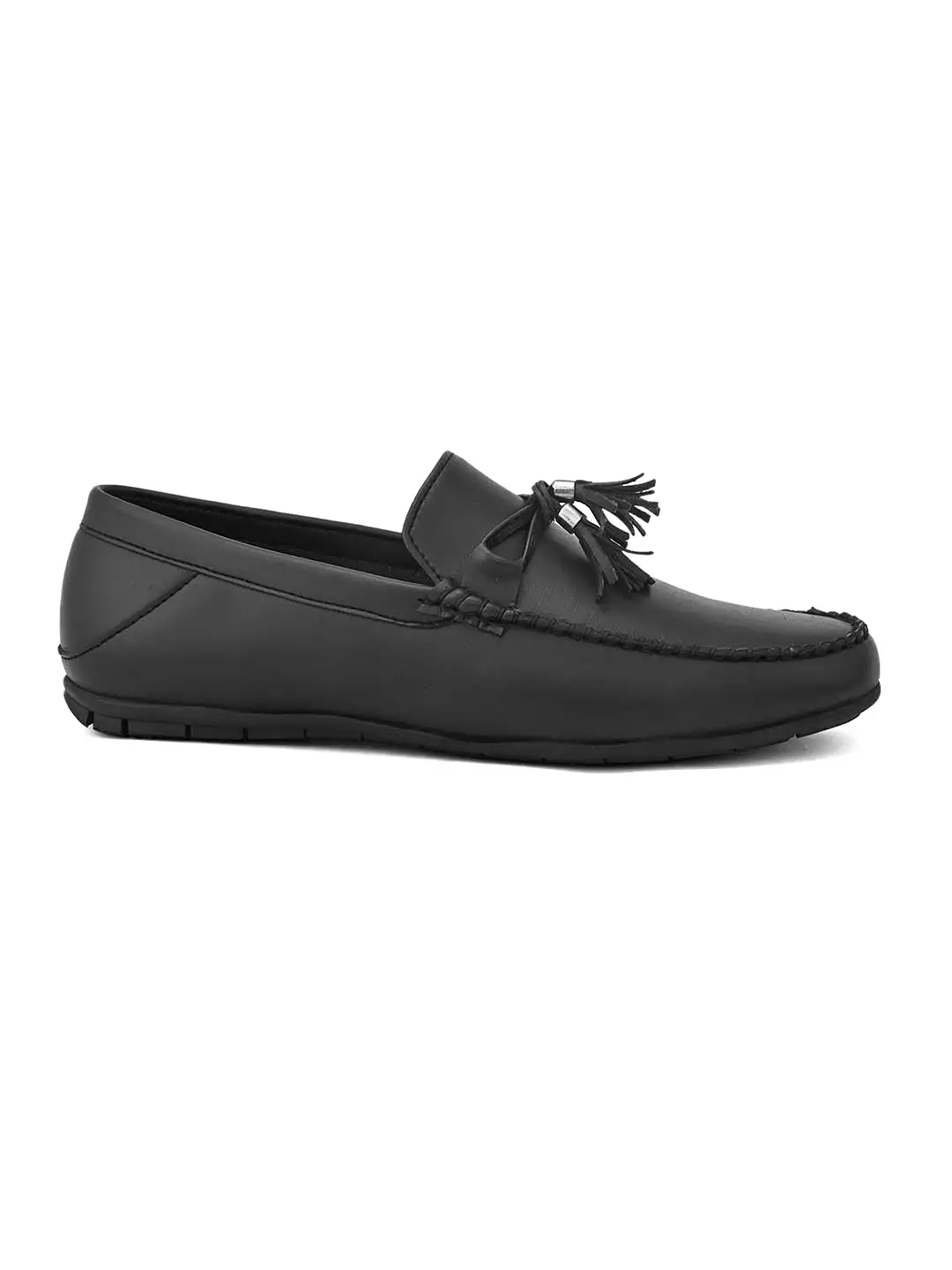 Alberto Torresi Synthetic Black Loafers For Men