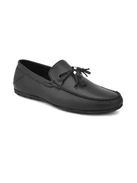 Alberto Torresi Synthetic Black Loafers For Men