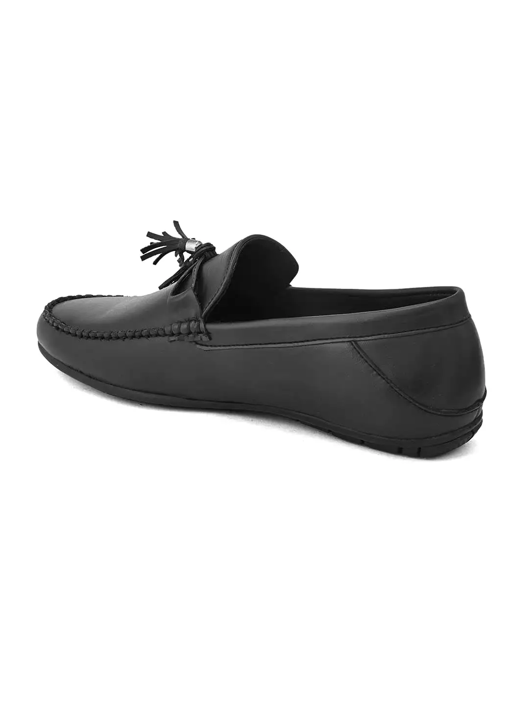 Alberto Torresi Synthetic Black Loafers For Men