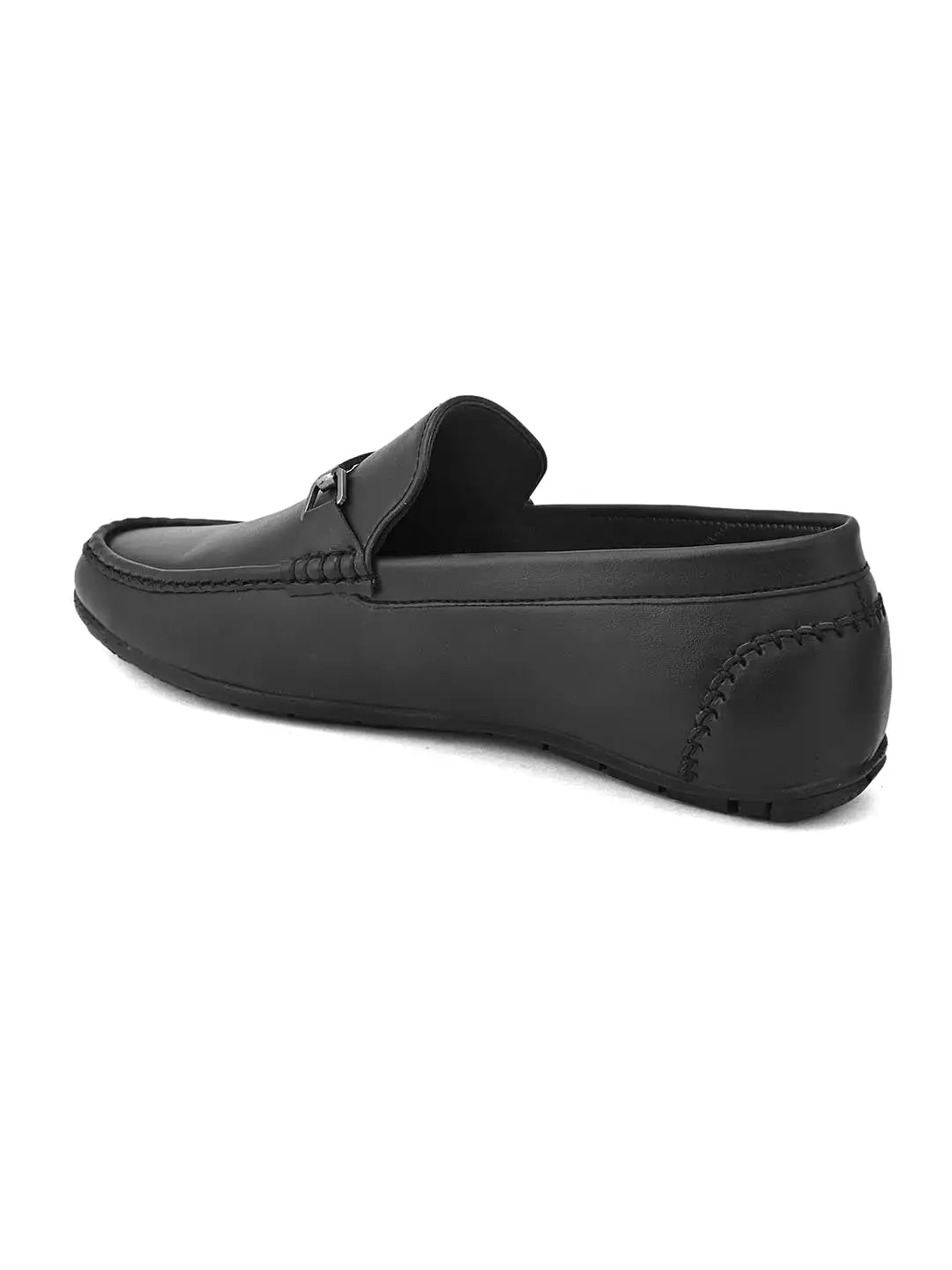 Alberto Torresi Synthetic Black Loafers For Men