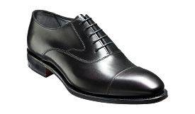 Barker Falsegrave Oxford Calf Leather Shoes - Black Calf