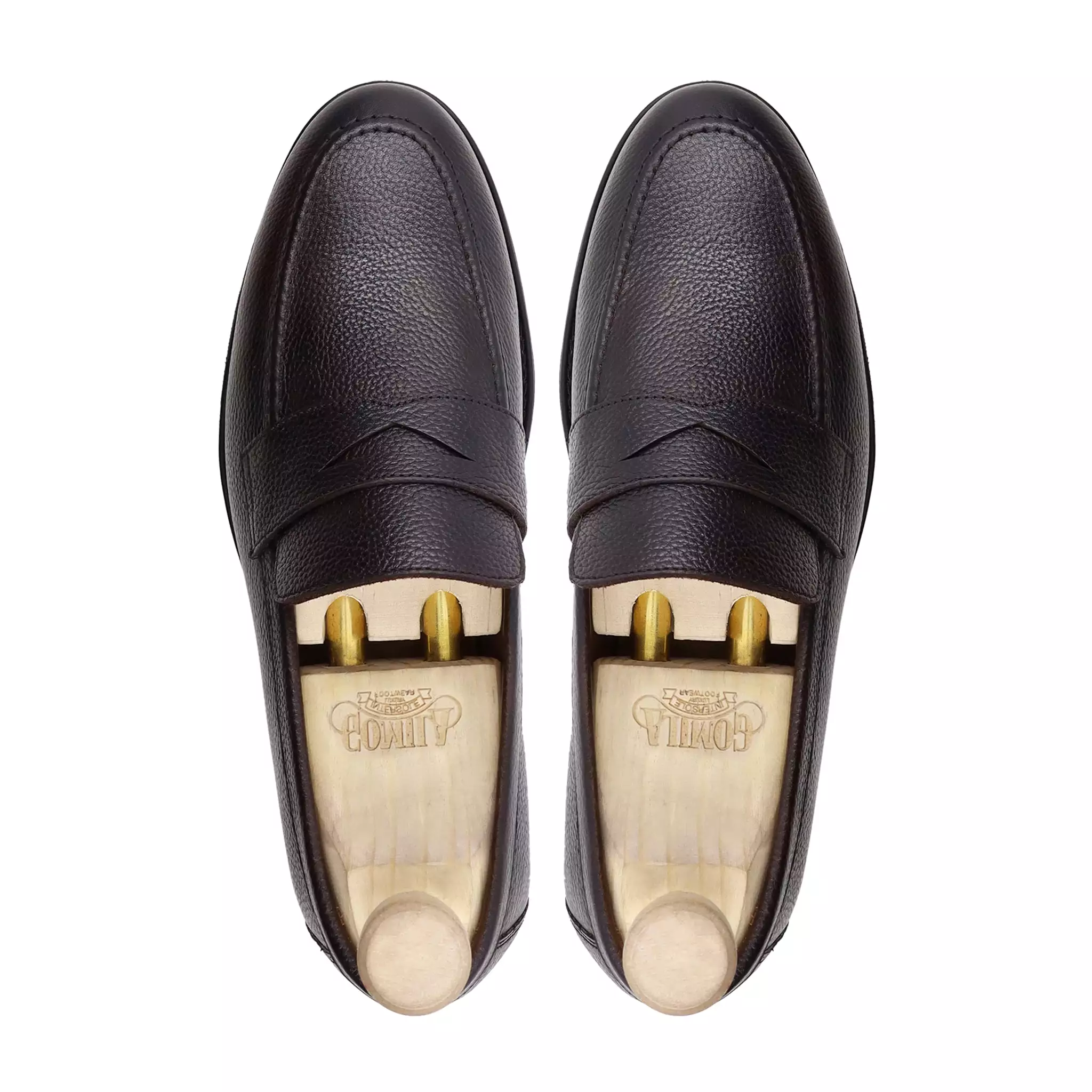 BARQ - DARK BROWN PEBBLE GRAIN LOAFER