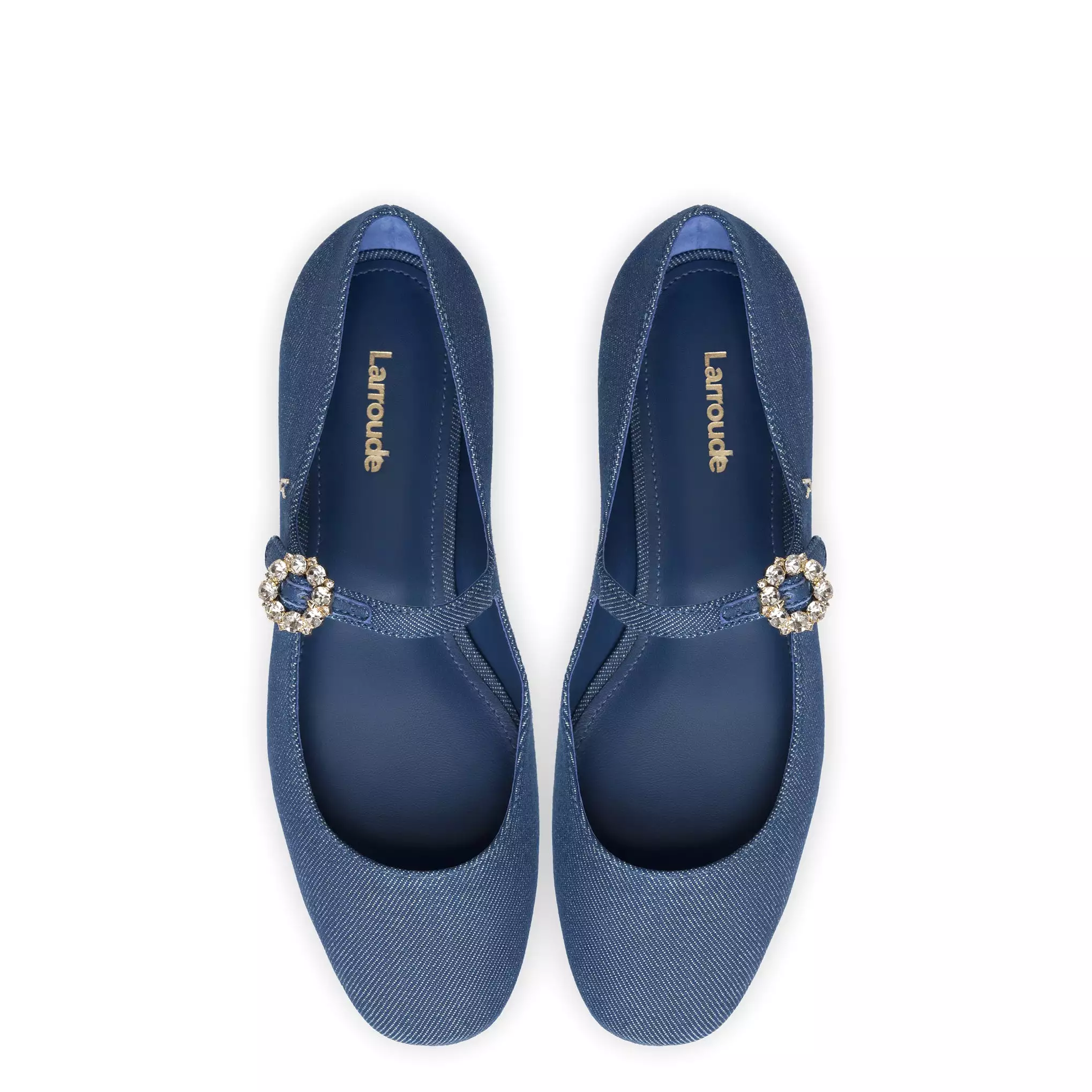 Blair Ballet Flat In Blue Denim