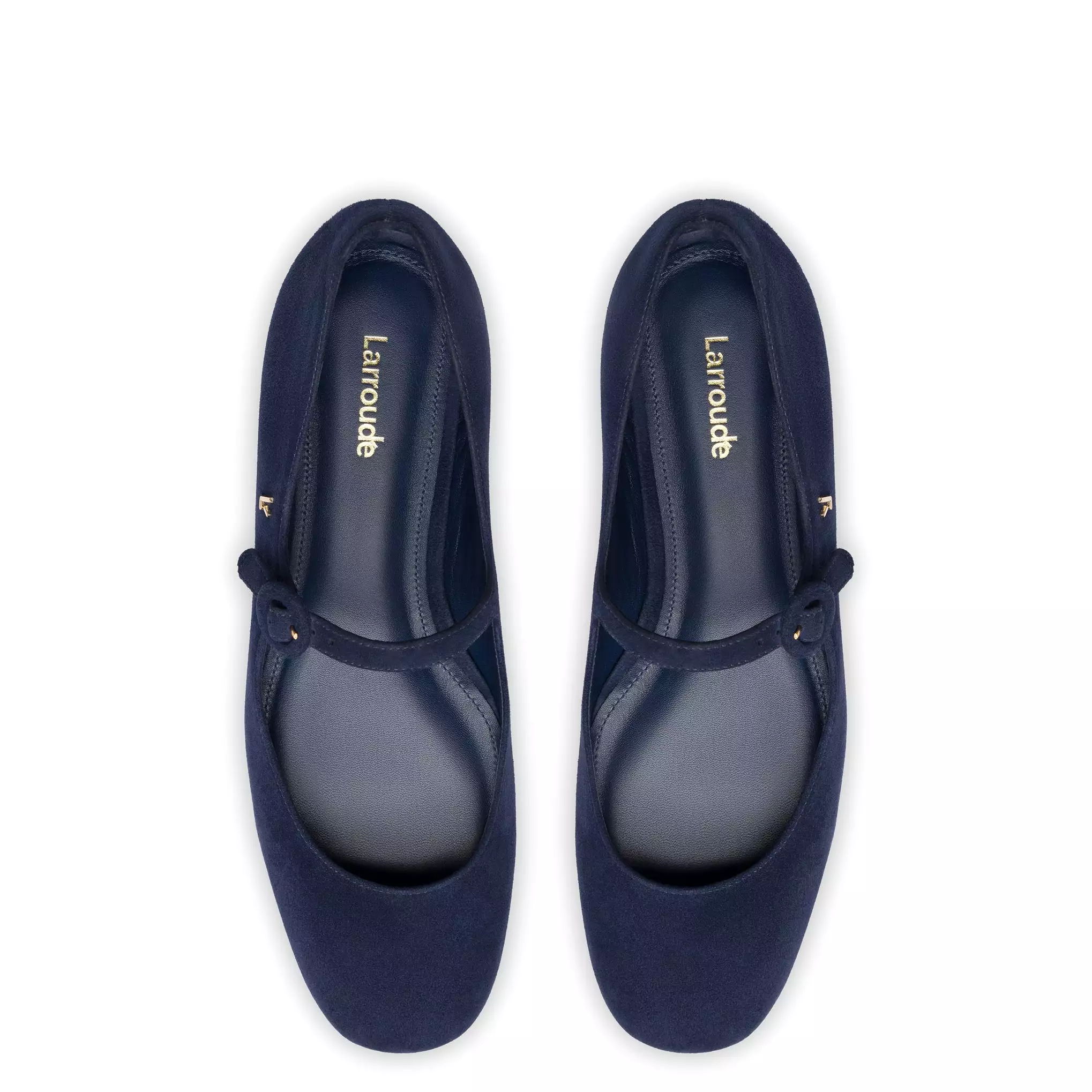 Blair Ballet Flat In Navy Suede