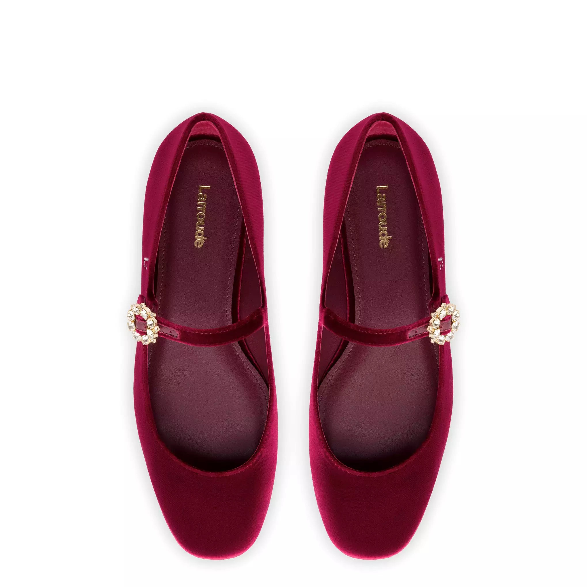 Blair Ballet Flat In Wine Velvet