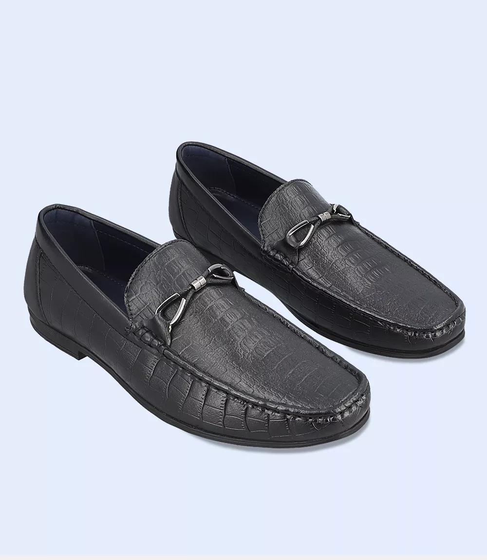 BM4252-BLACK-Men Loafers