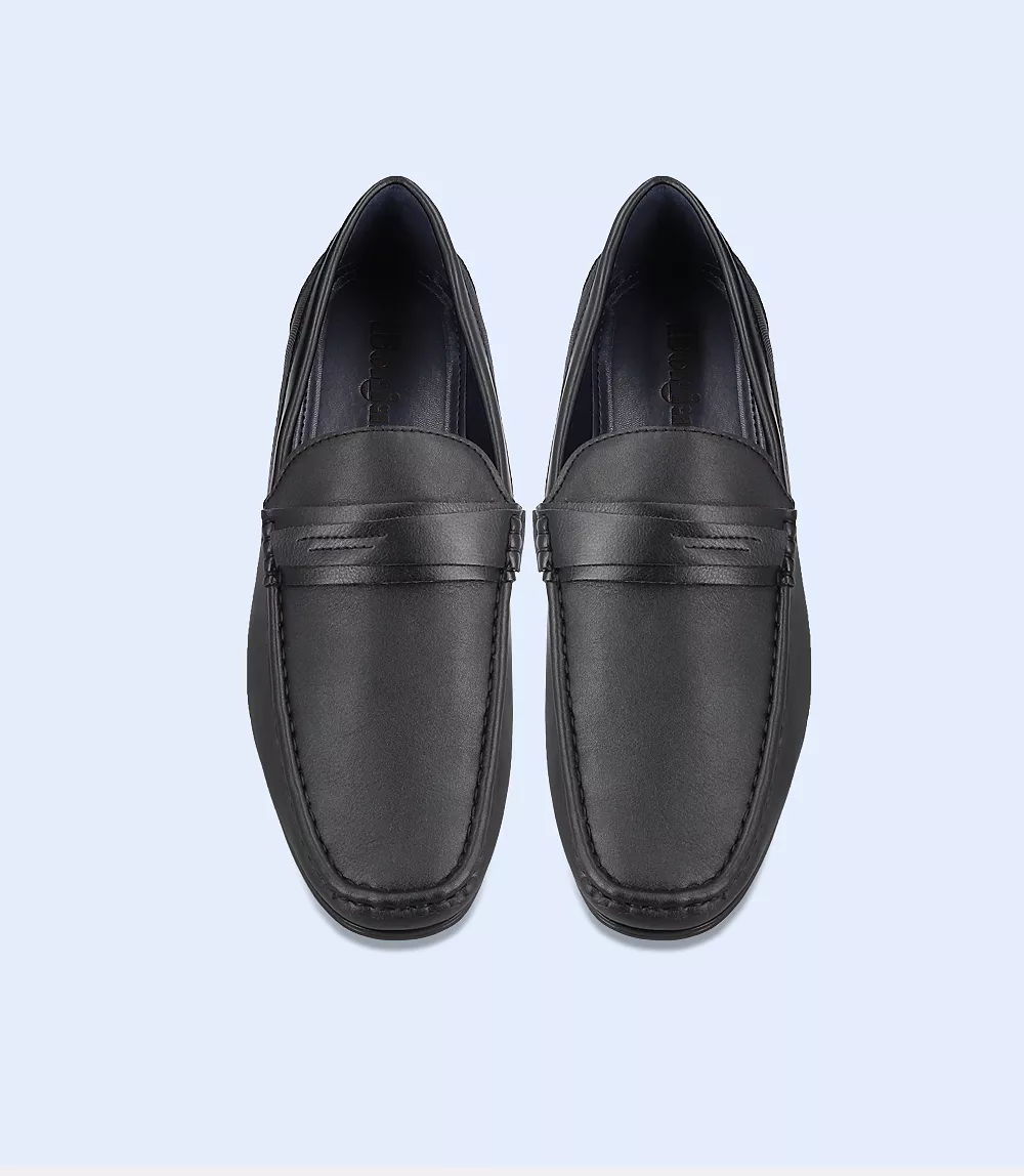 BM4254-BLACK-Men Loafers