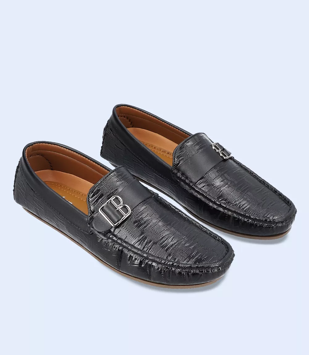 BM5122-BLACK-Men Loafers