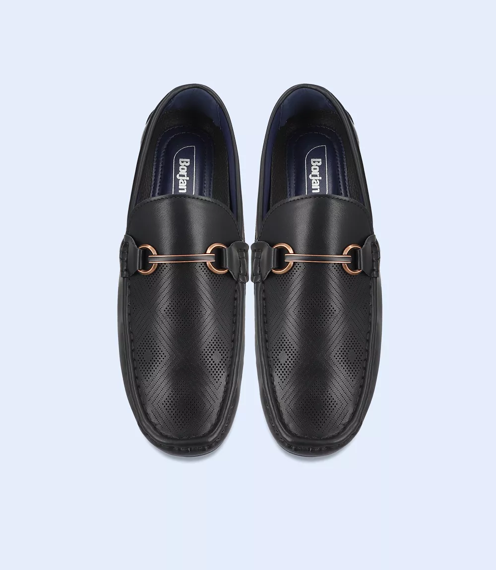 BM5142-BLACK-Men Loafers