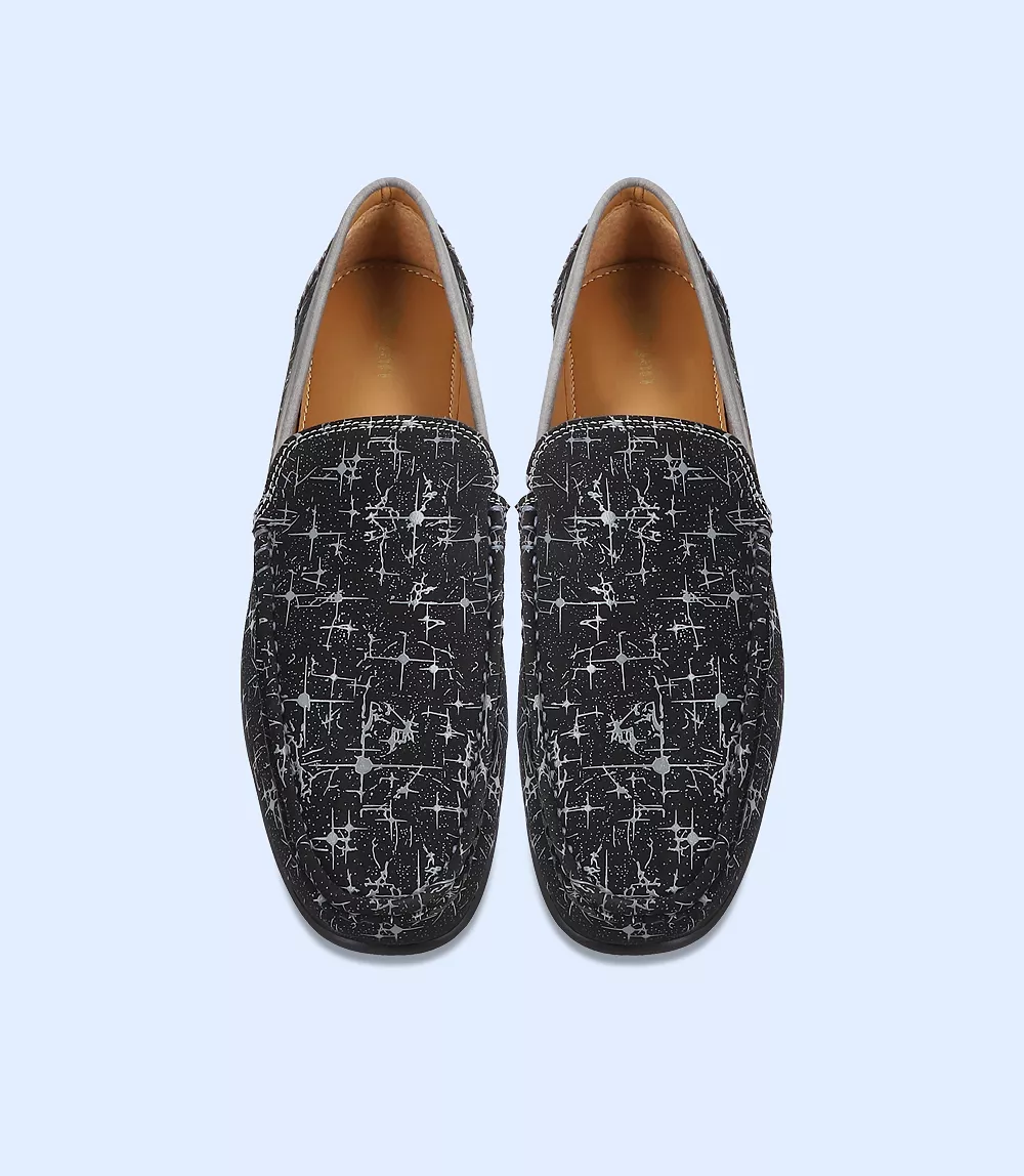 BM5237-GREY/BLK-Men Loafers