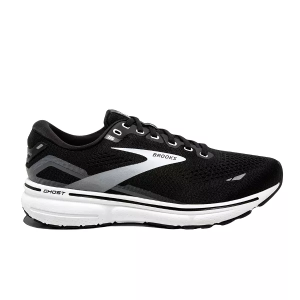 Brooks Men's Ghost 15 Black/Blackened Pearl/White