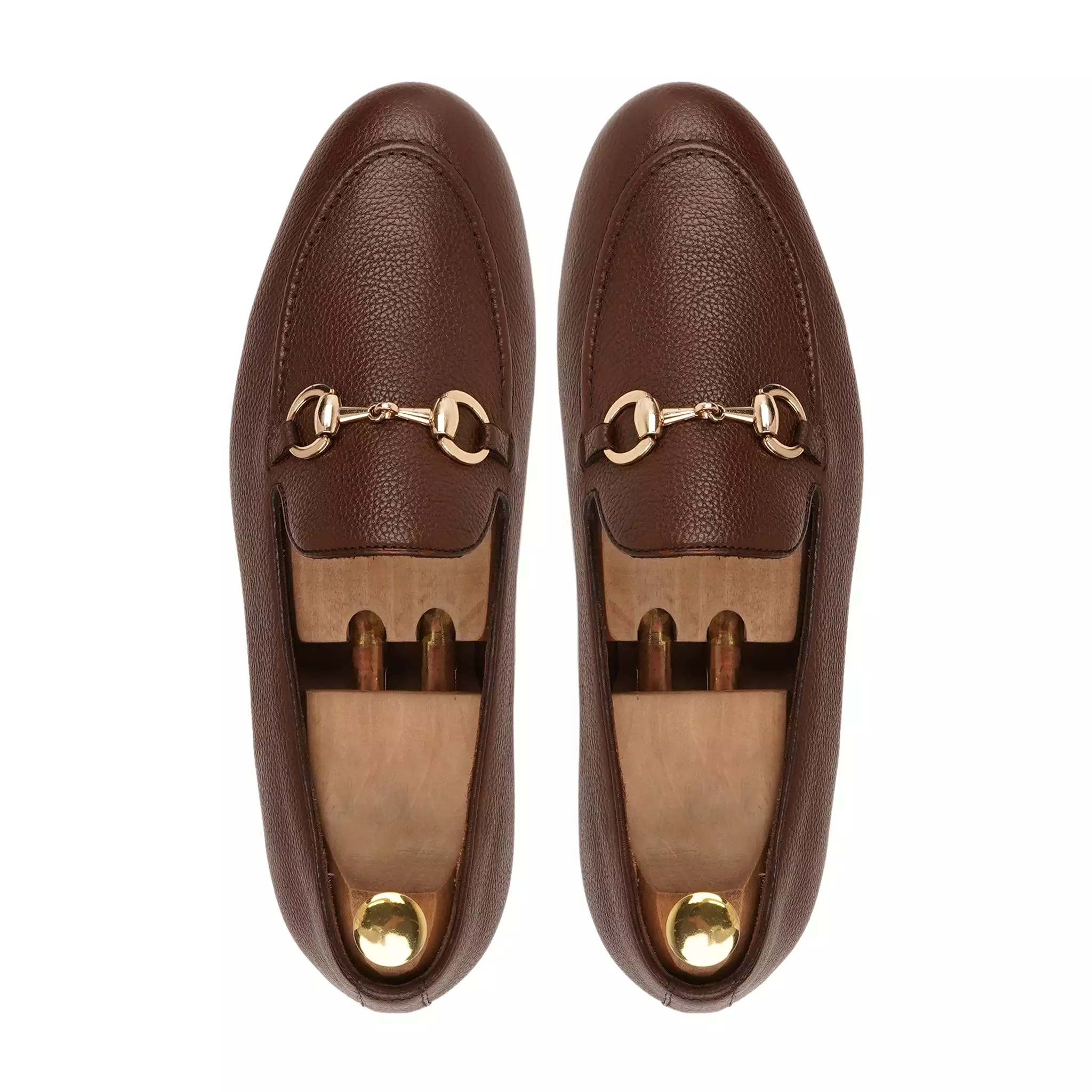 BYRON - BROWN PEBBLE GRAIN LOAFER