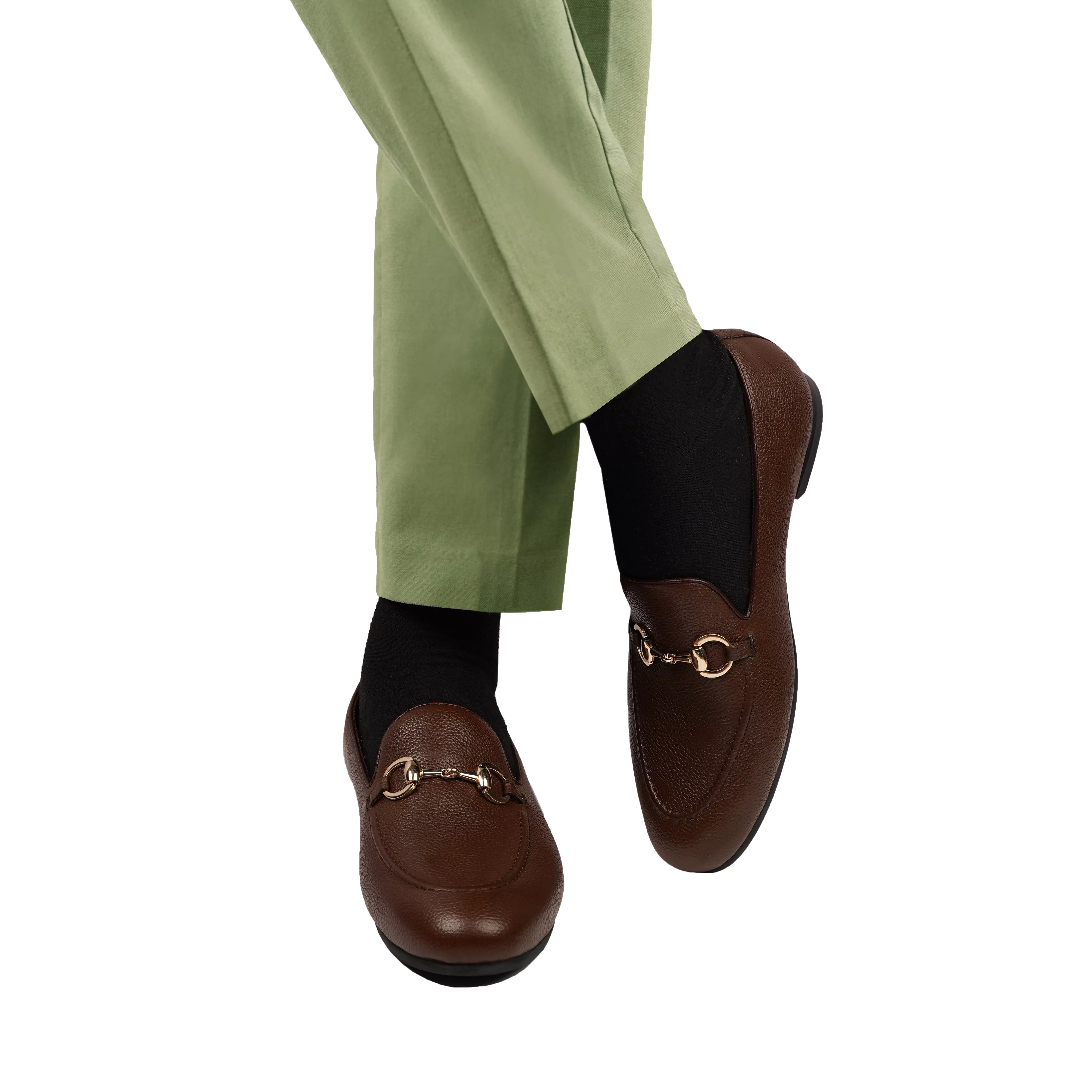 BYRON - BROWN PEBBLE GRAIN LOAFER