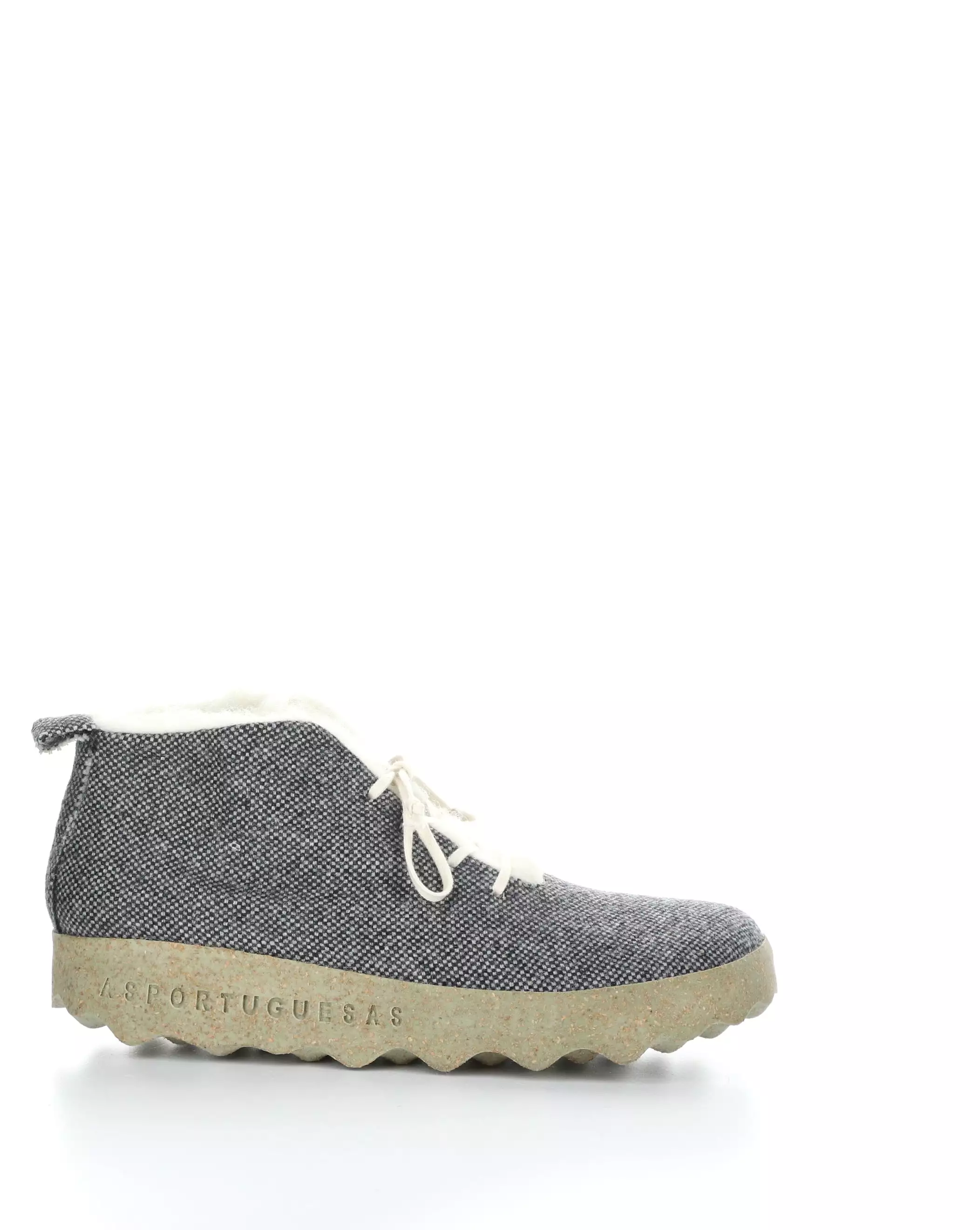 CAKE136ASP Grey Round Toe Boots