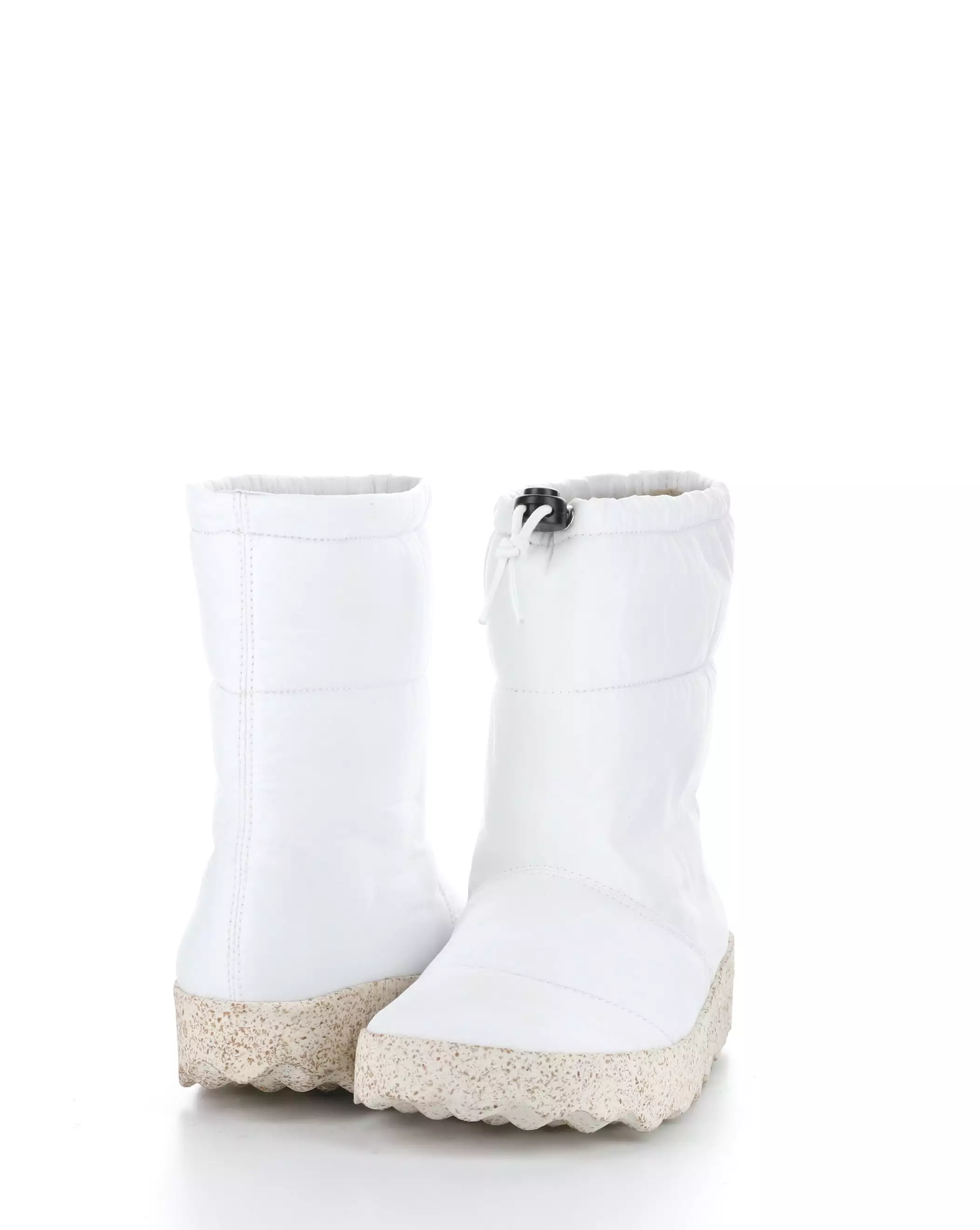 CALE142ASP White Round Toe Boots