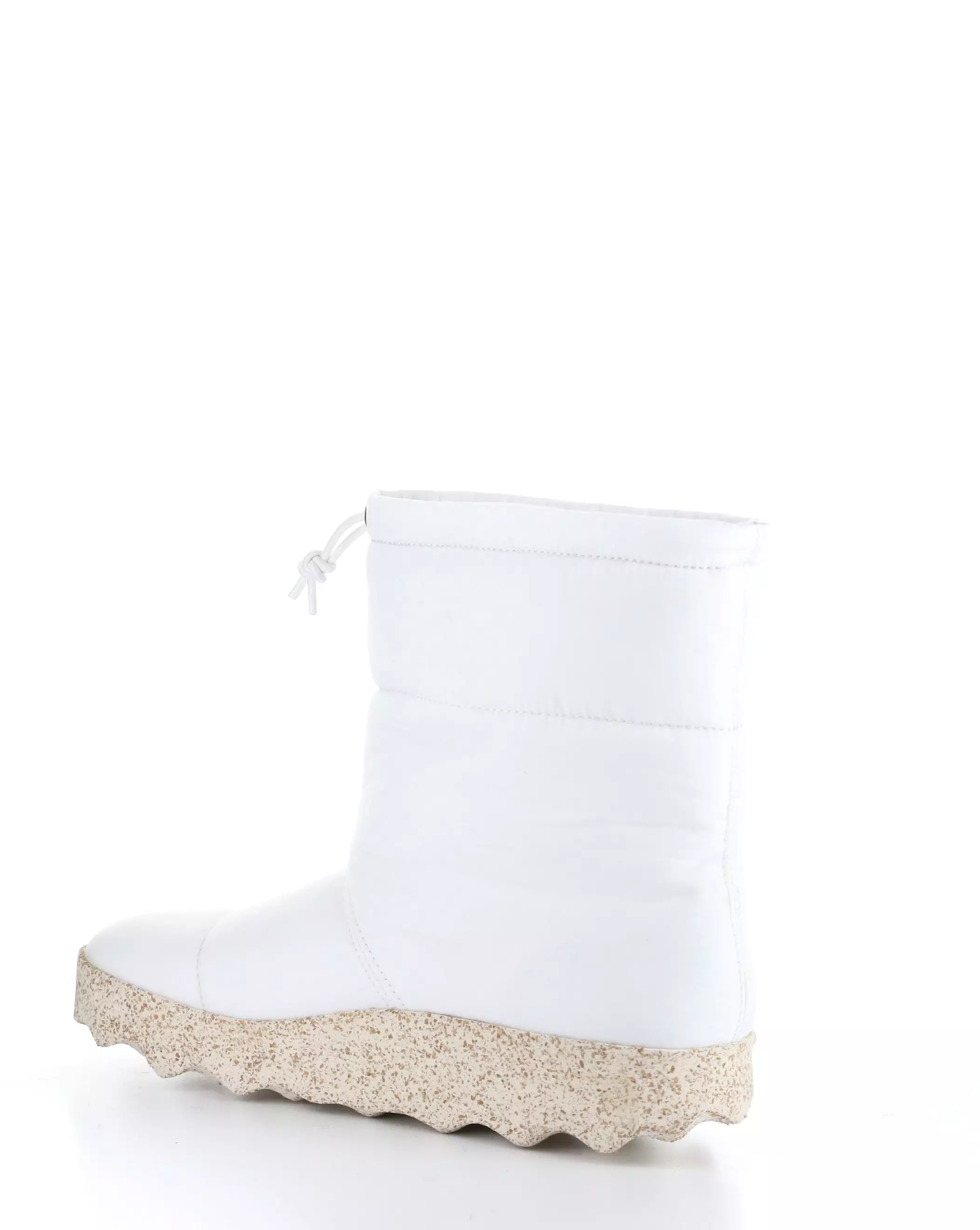 CALE142ASP White Round Toe Boots