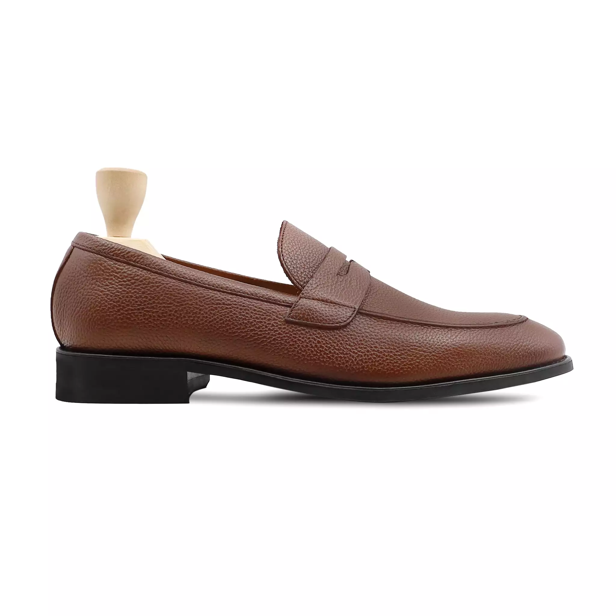 CAMPANIA - BROWN PEBBLE GRAIN LOAFER