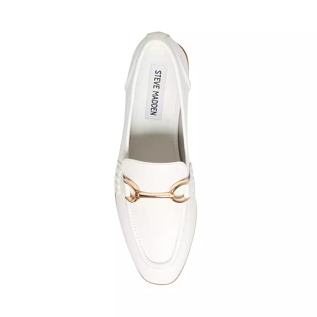 Carrine Loafer WHITE LEATHER