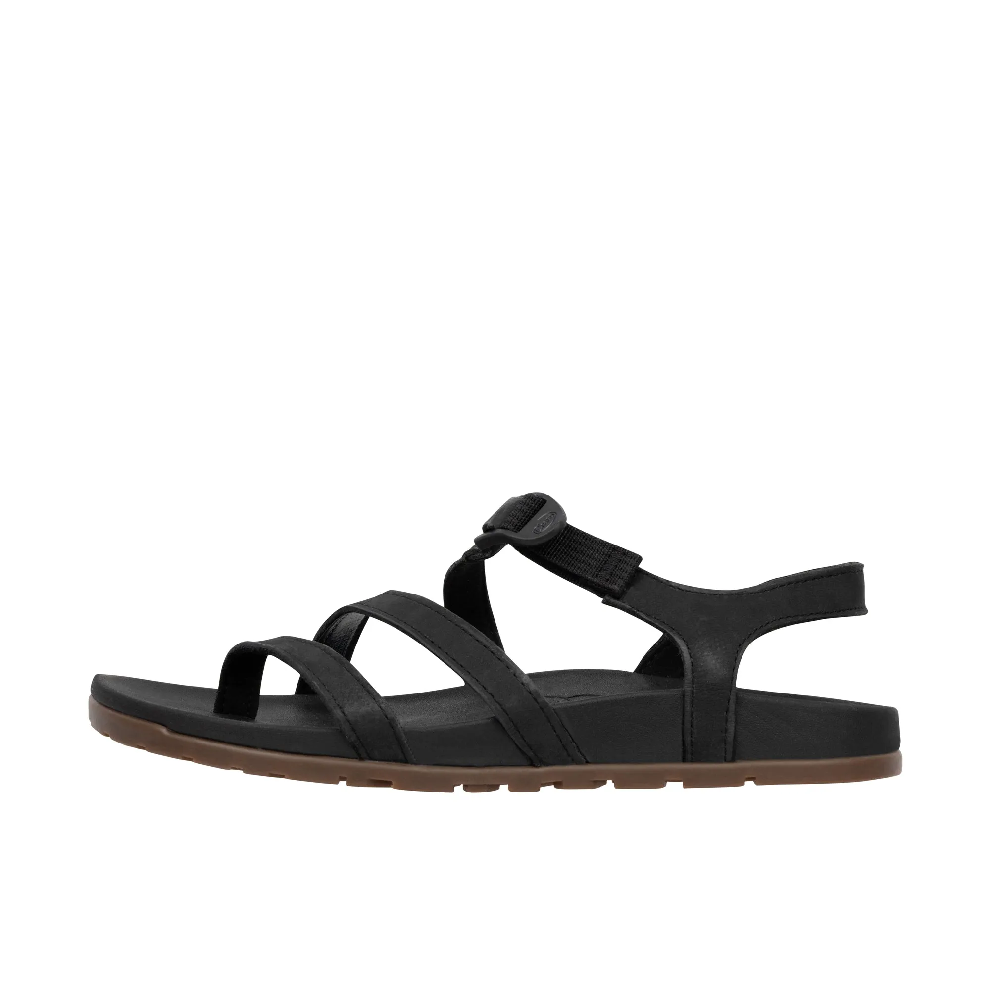 Chaco Womens Lowdown Leather Strappy Black