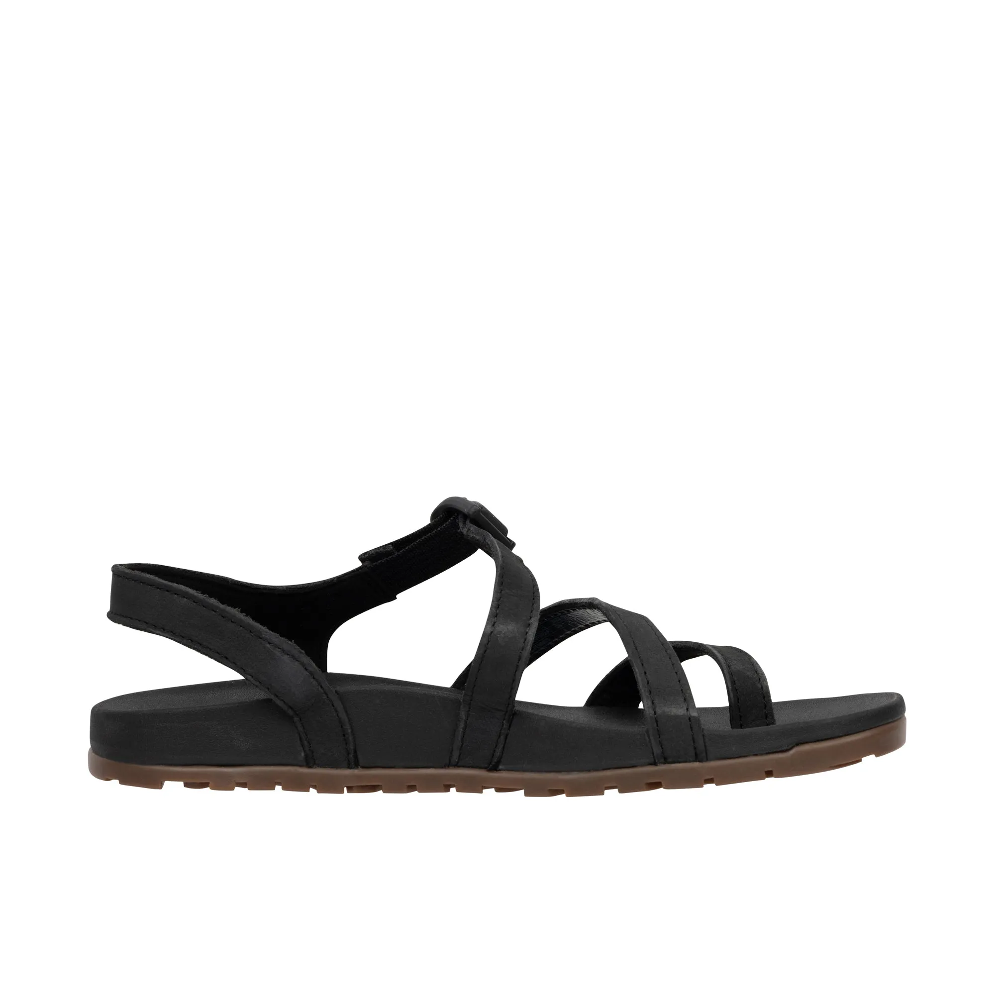 Chaco Womens Lowdown Leather Strappy Black