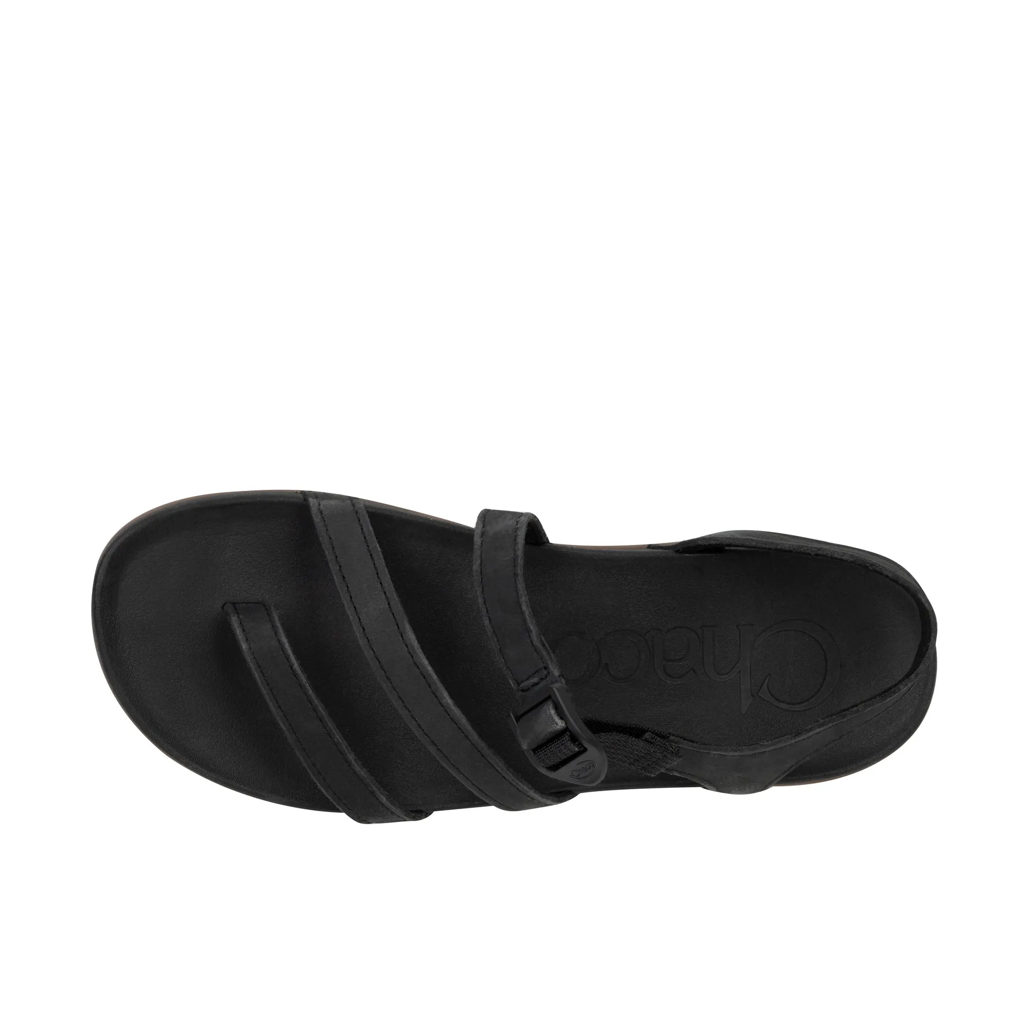 Chaco Womens Lowdown Leather Strappy Black