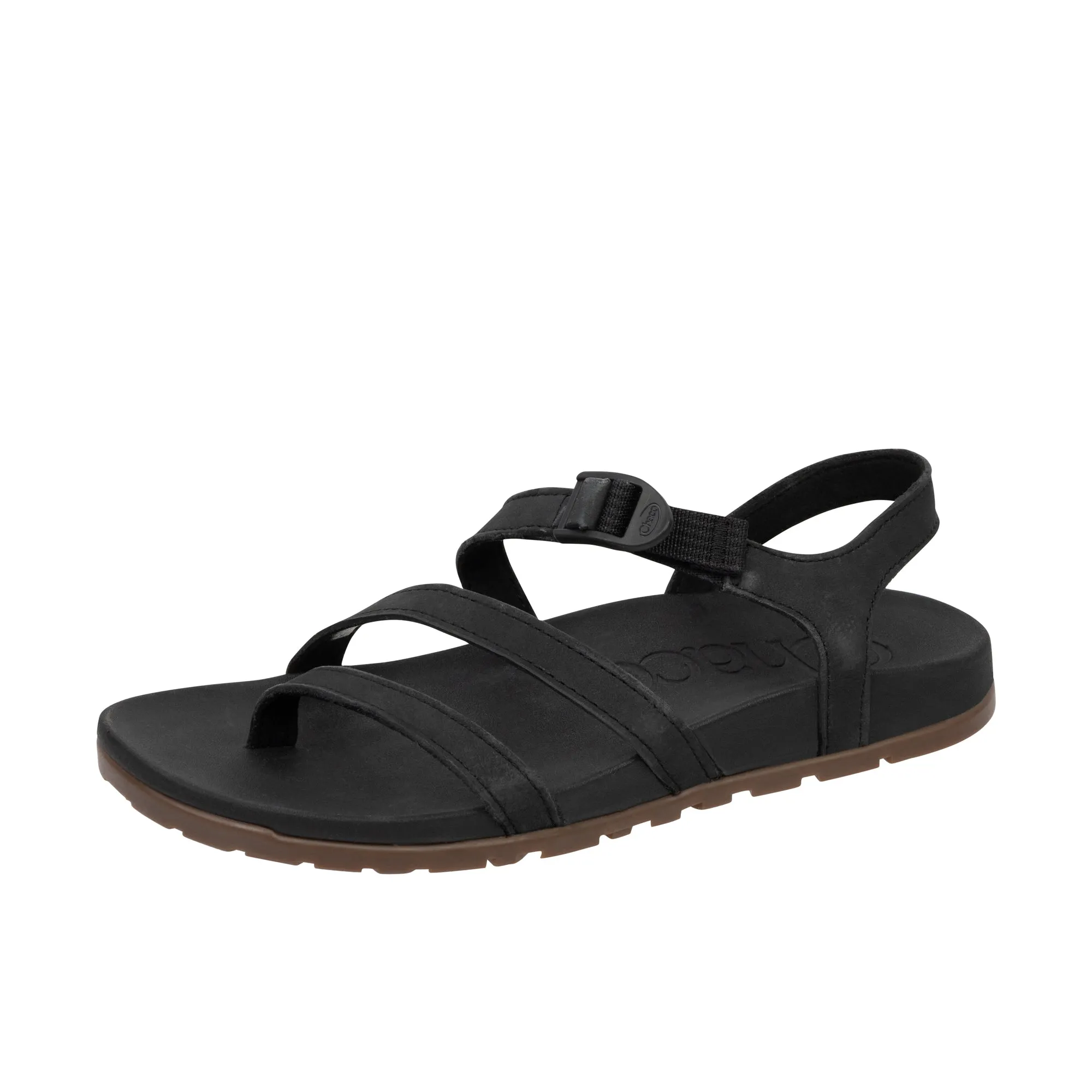 Chaco Womens Lowdown Leather Strappy Black