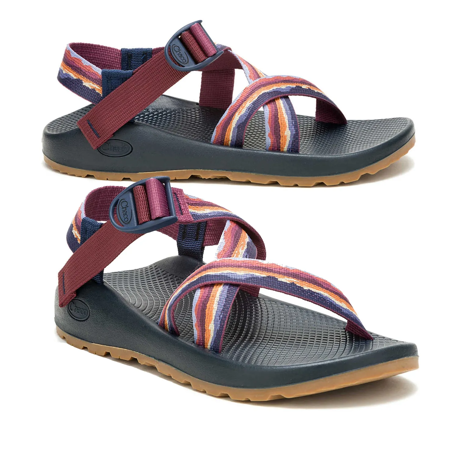 Chaco Z/1 Classic Landscapes Women's Sandals – Highland Maroon, Size 6, for Durable Comfort and Classic Style