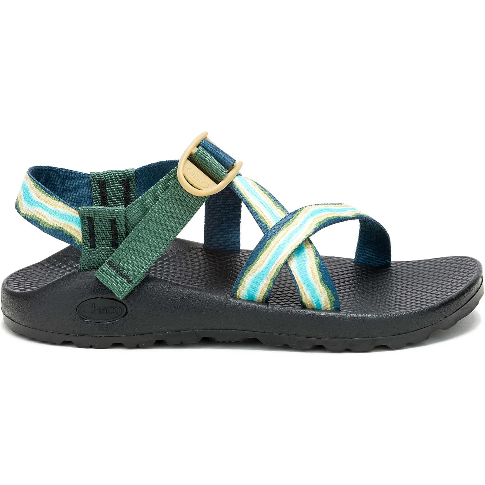 Chaco Z/1 Classic Landscapes Women's Sandals – Riverbed Deep Aqua, Size 6, with Adjustable Straps for Classic Comfort