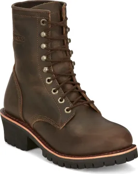 Chippewa Men's 8 Composite Toe Lace Up Leather Work Boots