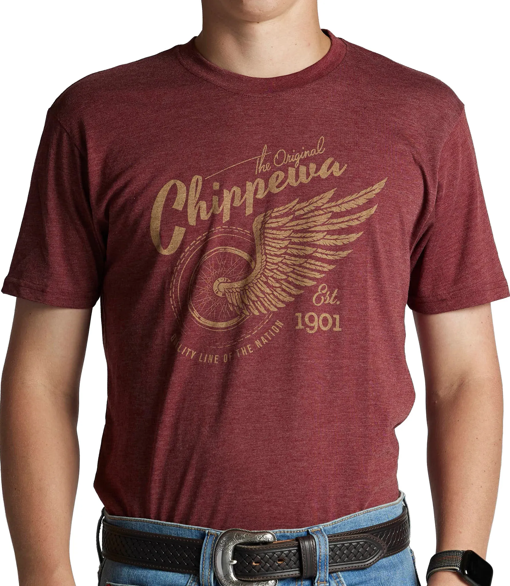 Chippewa Men's Wheel Wing Tee