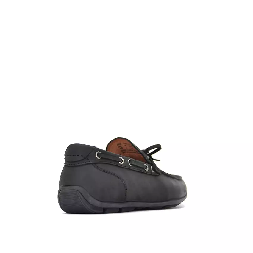 Claine Tie Men's Shoes - Black Nubuck