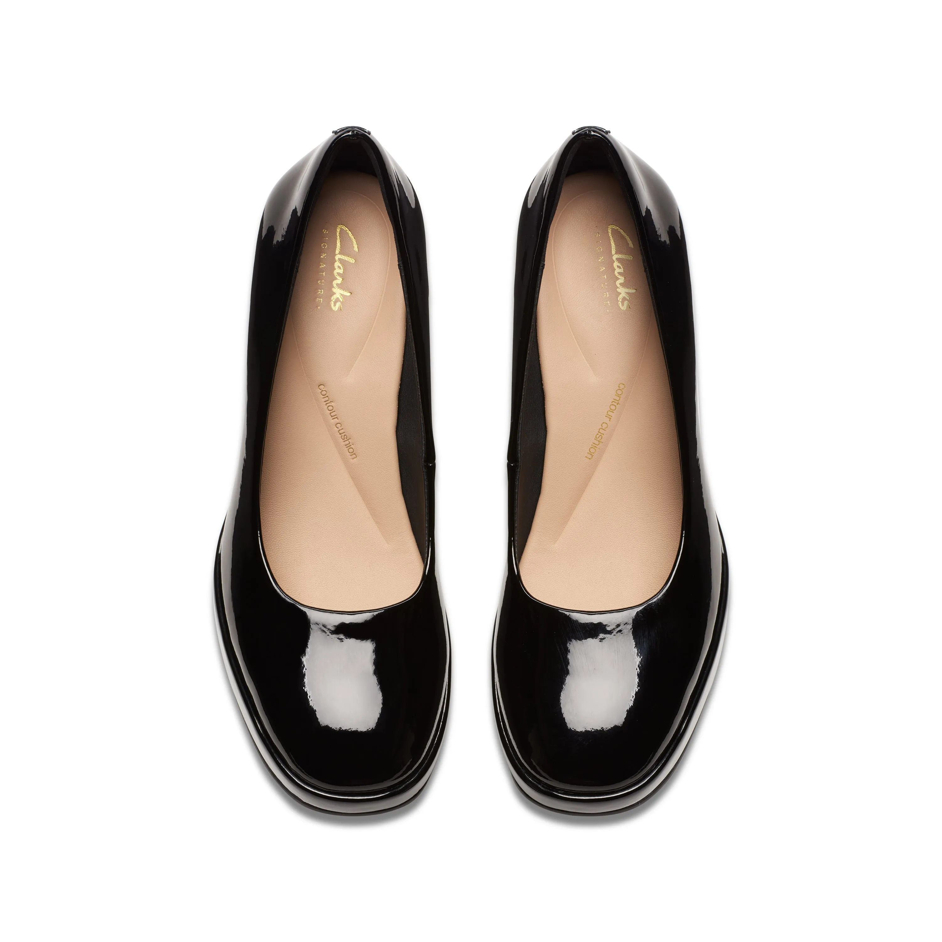 CLARKS | ZAPATOS DE VESTIR MUJER | ZOYA85 COURT BLACK PAT | NEGRO