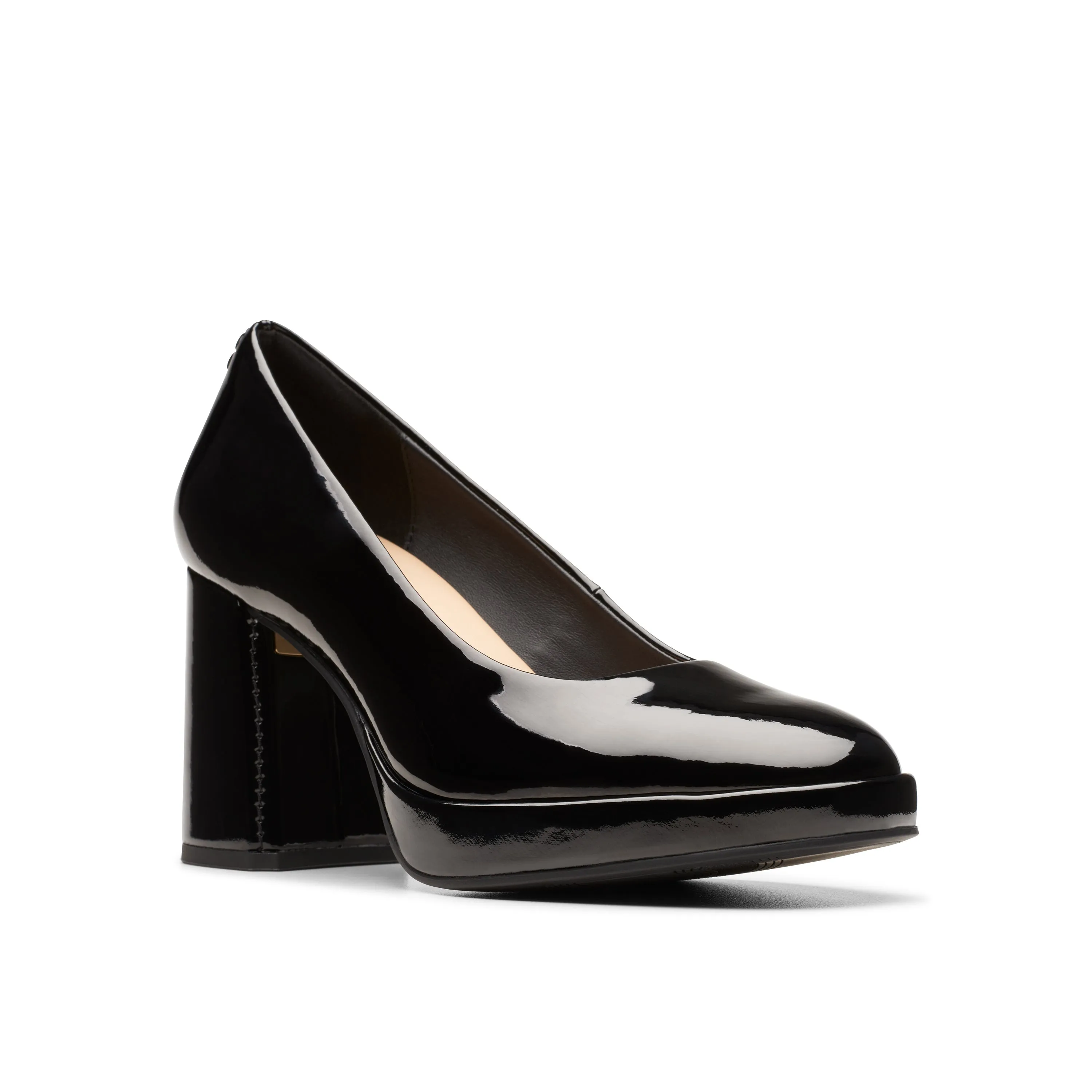 CLARKS | ZAPATOS DE VESTIR MUJER | ZOYA85 COURT BLACK PAT | NEGRO