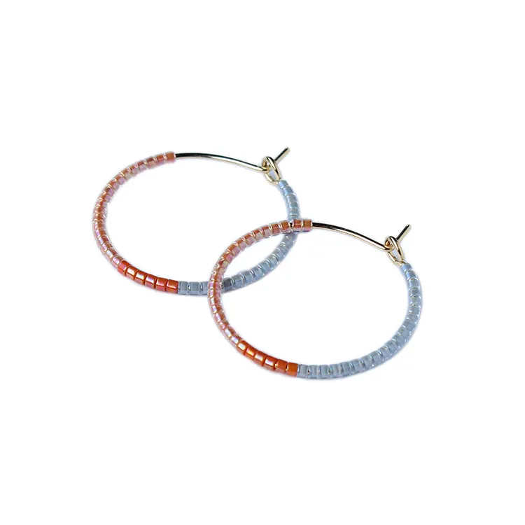 Color Field Hoops SM / Peach