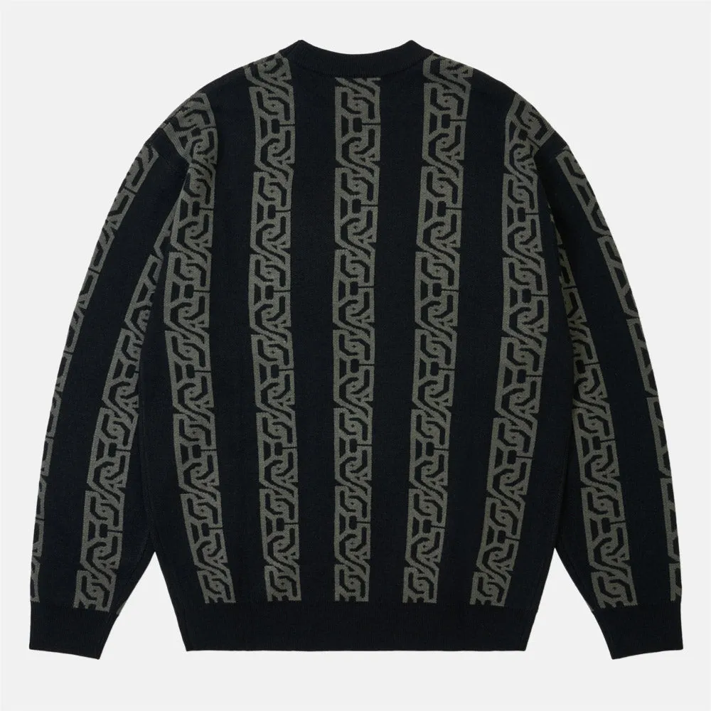 Come Sundown - Key Knitted Sweater - Black