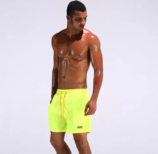 Drawstring Men Beach Shorts