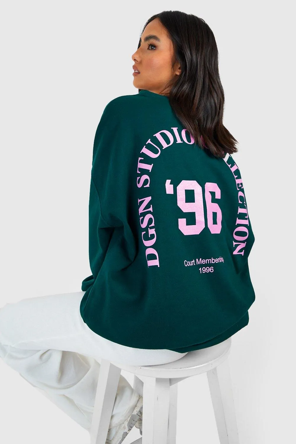 Dsgn Studio Back Print Oversized Sweater