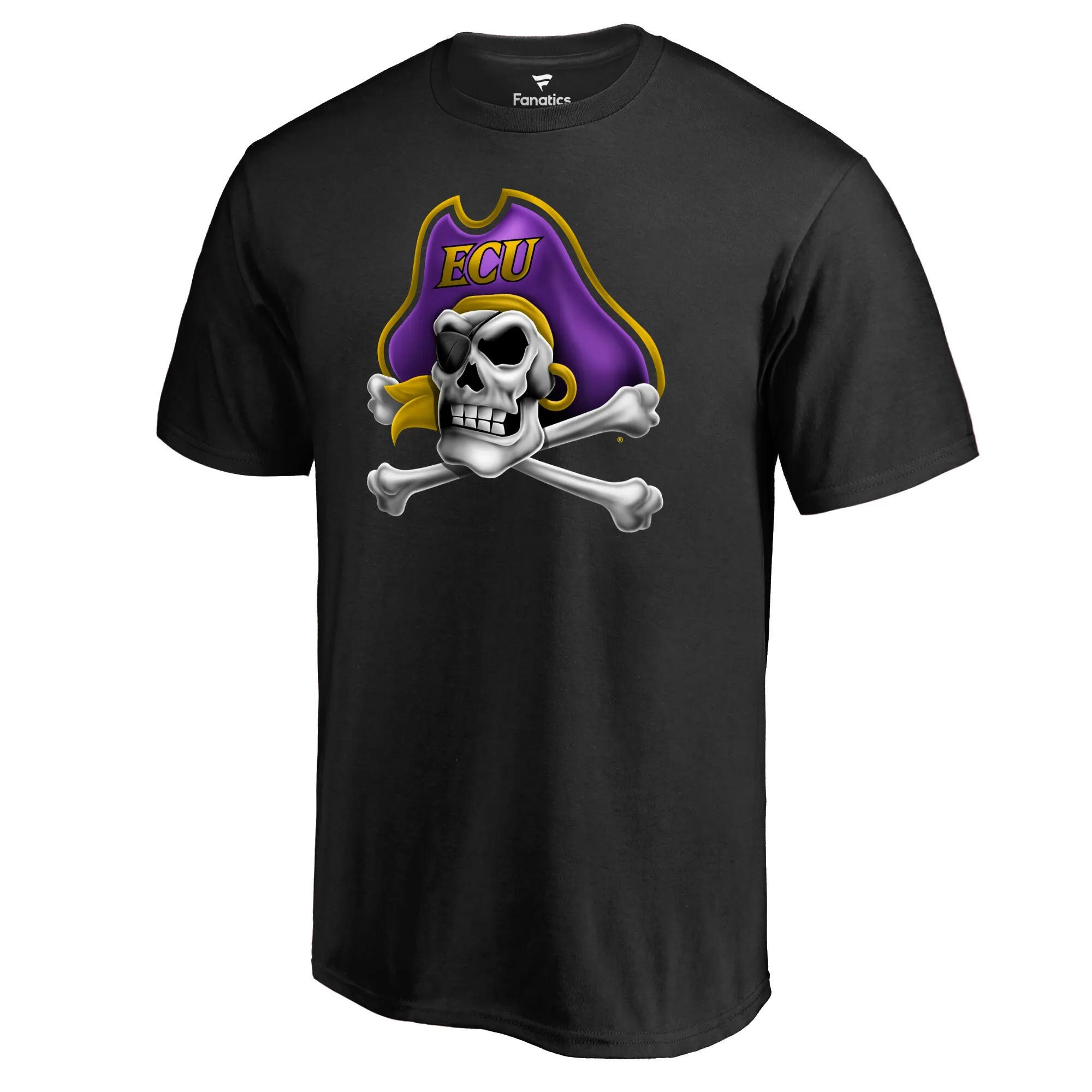 East Carolina Pirates Black Midnight Mascot T-Shirt