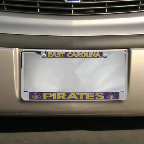 East Carolina Pirates Chrome License Plate Frame