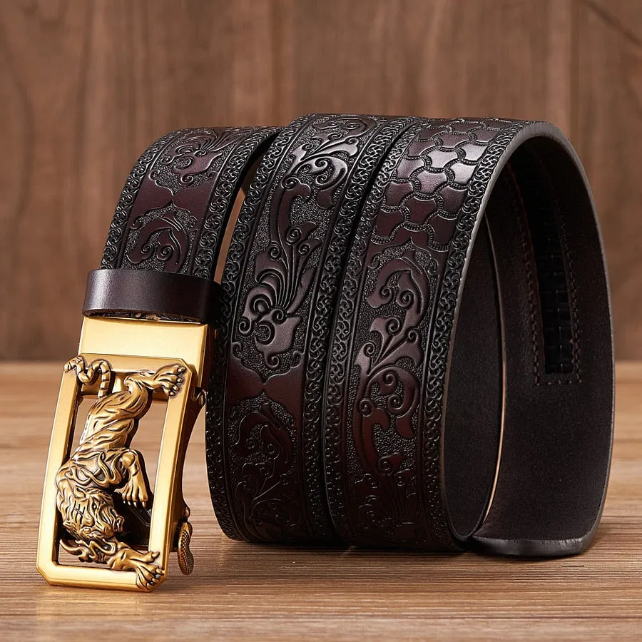 Embossing Retro Male Belt